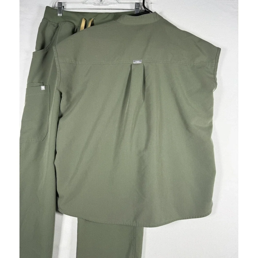 Figs Scrub Set Women Moss X/S (Small) Rafaela Oversized Top Kade Cargo Pants S/P